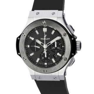 ウブロ(HUBLOT)のウブロ ビッグバン エボリューション クロノグラフ SS/CE/ラバー 301.SM.1770.RX HUBLOT 腕時計 黒文字盤(腕時計(アナログ))