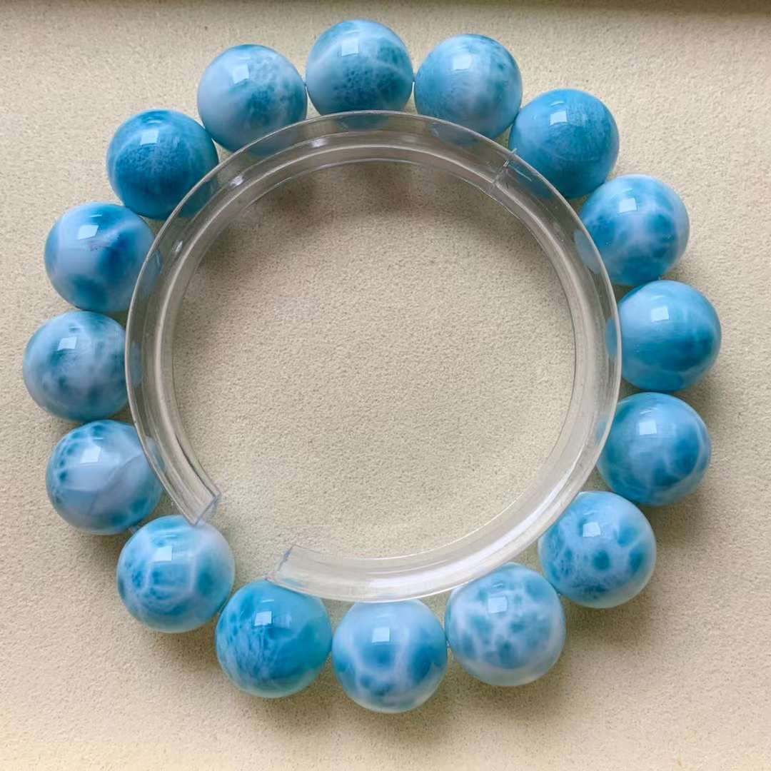 13mm-54.1g 天然無処理 ラリマー ブレスレット アクセサリー 13mm-54.1g 天然無処理 ラリマー ブレスレット アクセサリー