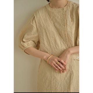 Eaphi volume sleeve jacquard blouse(シャツ/ブラウス(半袖/袖なし))