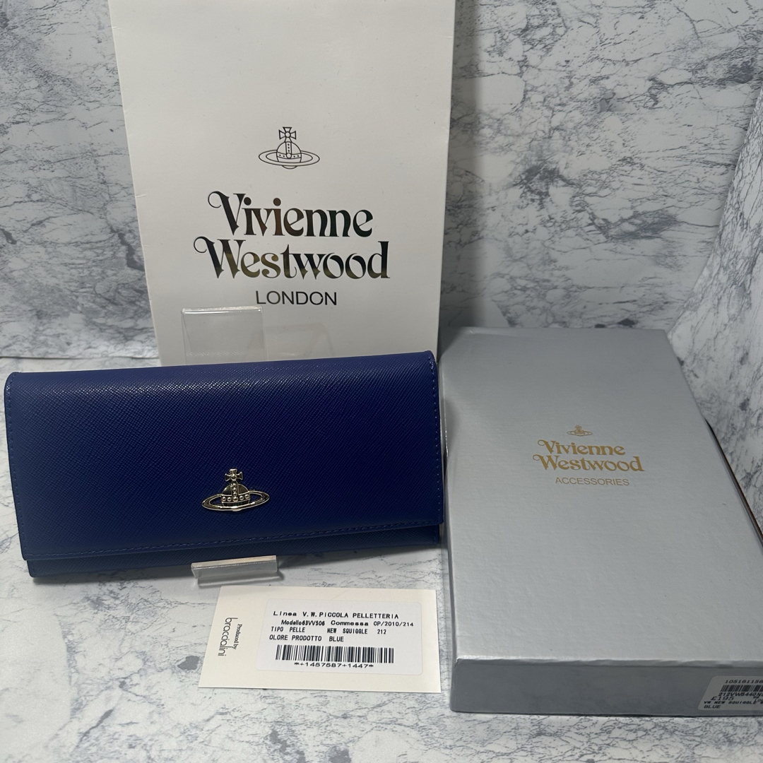 Vivienne Westwood(ヴィヴィアンウエストウッド)の【おすすめ‼︎】Vivienne Westwood 長財布　ブルー　人気商品‼︎ レディースのファッション小物(財布)の商品写真