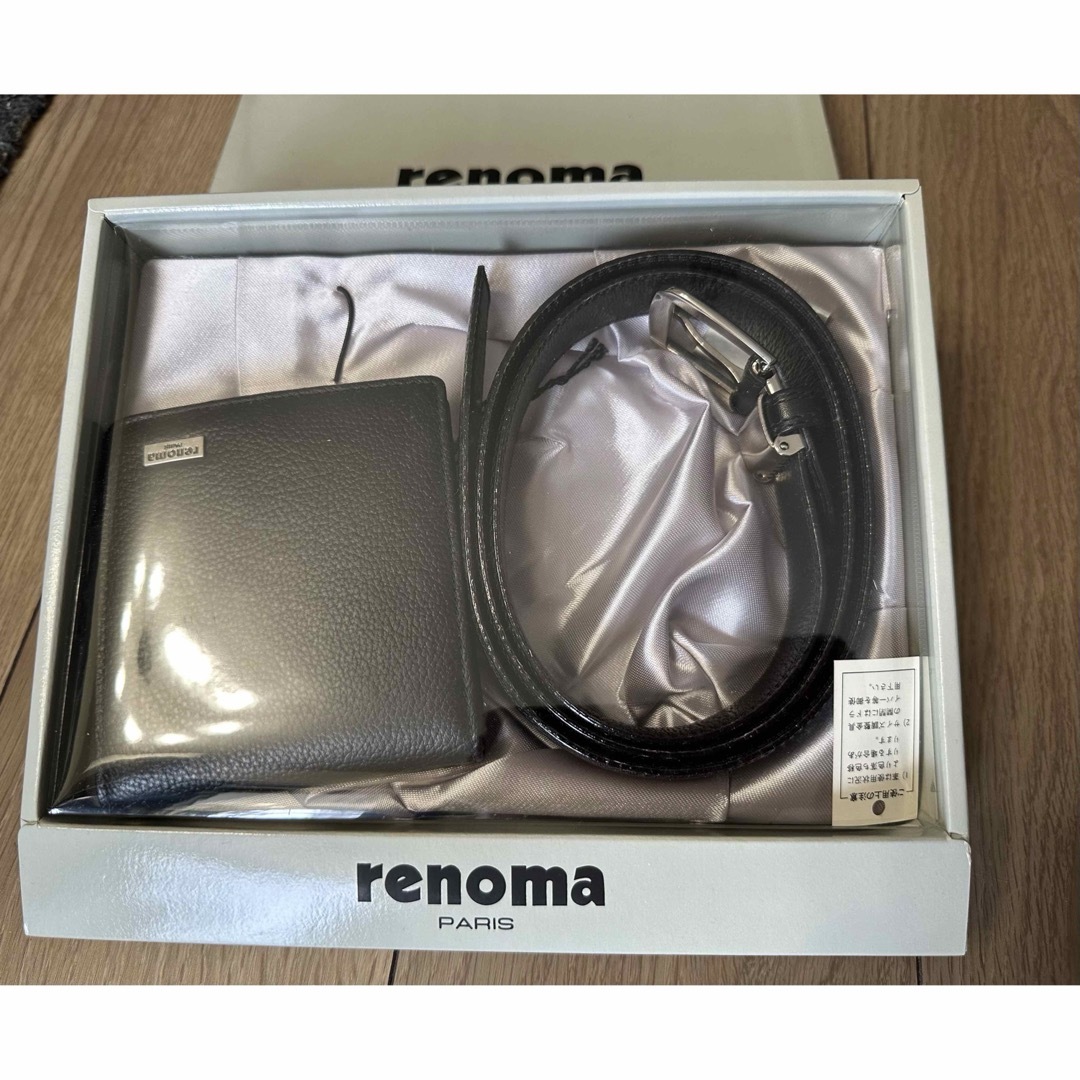 財布　ベルト　ギフトセット　renoma 未使用 レディースのファッション小物(財布)の商品写真