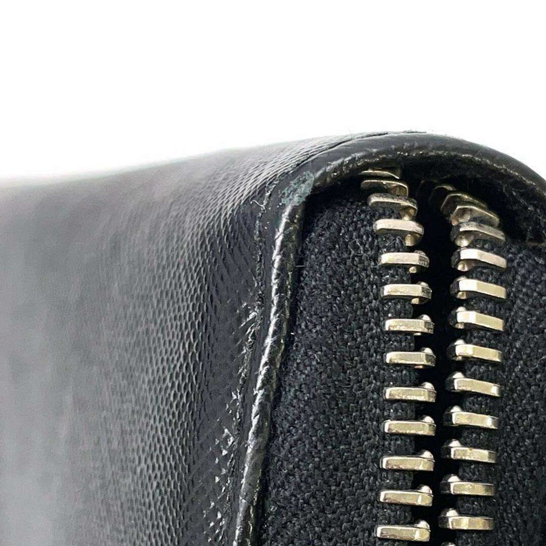 PRADA(プラダ)のプラダ 長財布 サフィア―ノ ラウンドファスナー レザー 2ML317 PRADA 財布 黒 メンズのファッション小物(長財布)の商品写真