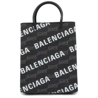 バレンシアガ(Balenciaga)のバレンシアガ ハンドバッグ ラージショッピング バッグ PVC 693805 BALENCIAGA 2wayショルダーバッグ 黒(ハンドバッグ)