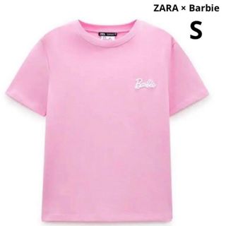 ザラ(ZARA)の【 新品未使用品 ZARA × Barbie コラボ Tシャツ S 】(Tシャツ(半袖/袖なし))