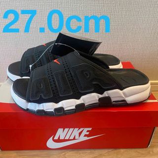 27.0cm Nike Air More Uptempo Slide Black