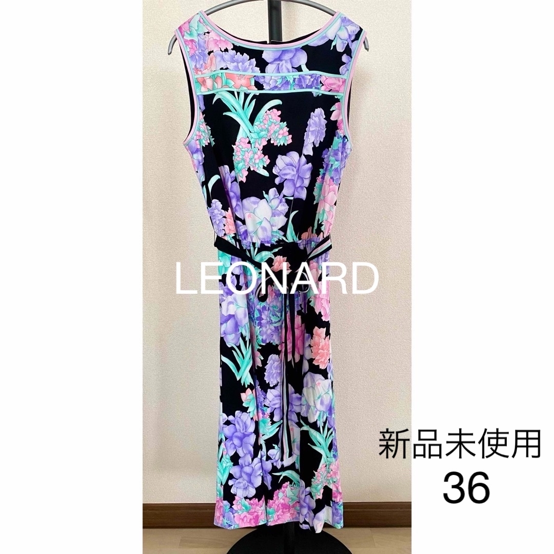 LEONARD - 新品 LEONARDワンピ アセテート リボン 完売品 ハイ LEONARD - 新品 LEONARDワンピ アセテート リボン 完売品 ハイ