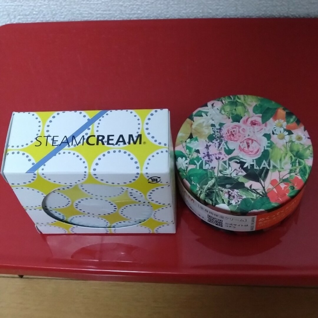 STEAM CREAM(スチームクリーム)のスチームクリーム（ ジャスミン&イランイラン）（1397丸ドット）２点セット コスメ/美容のボディケア(ボディクリーム)の商品写真