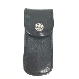 Chrome Hearts - クロムハーツ CHROME HEARTS トゥースピックケース 爪楊枝入れ 爪ようじ ポーチ レザー ブラック