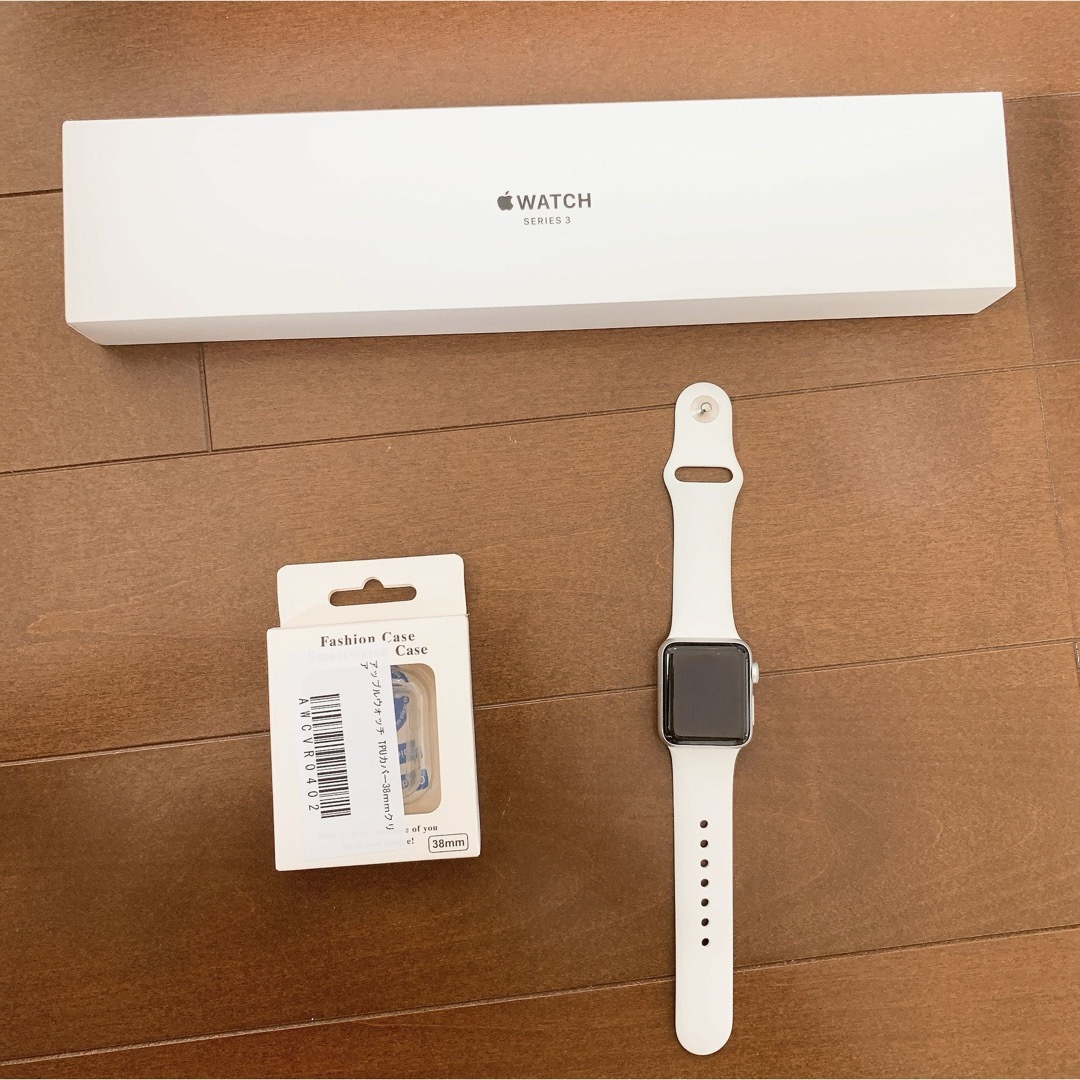 Apple Watch(アップルウォッチ)のAPPLE WATCH 3 38mm ホワイト メンズの時計(腕時計(デジタル))の商品写真