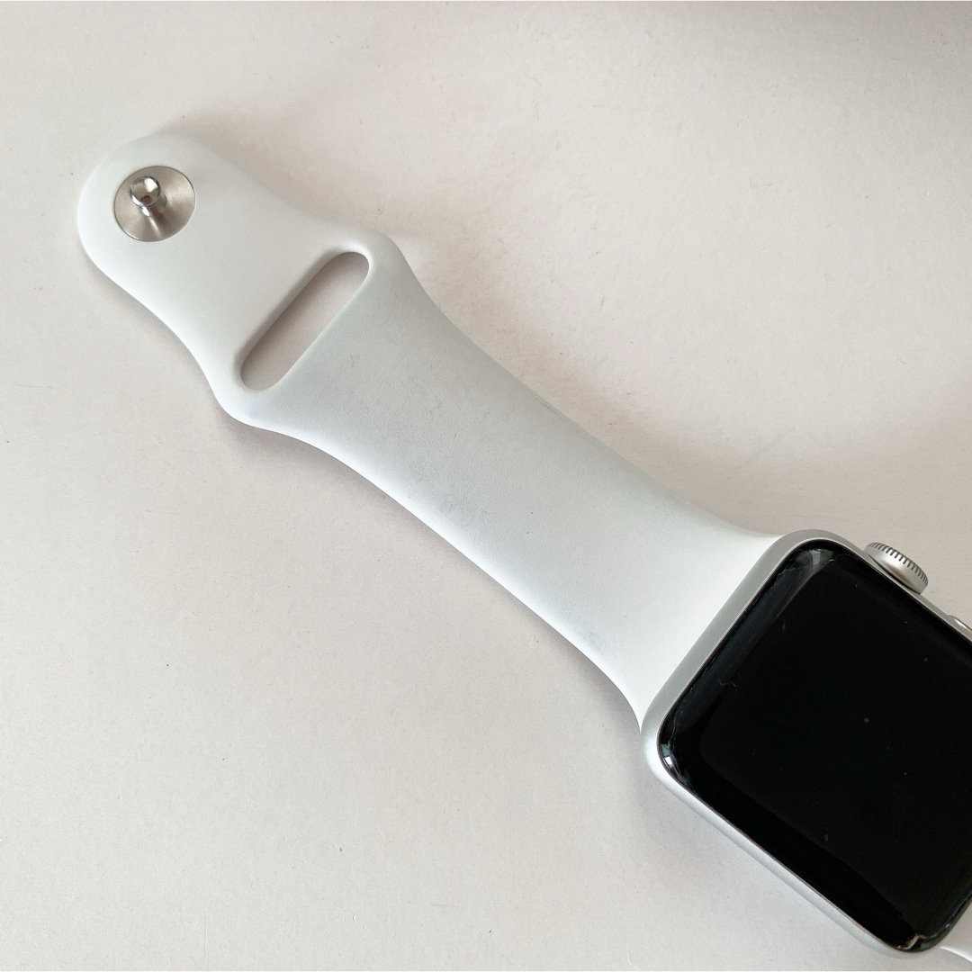 Apple Watch(アップルウォッチ)のAPPLE WATCH 3 38mm ホワイト メンズの時計(腕時計(デジタル))の商品写真