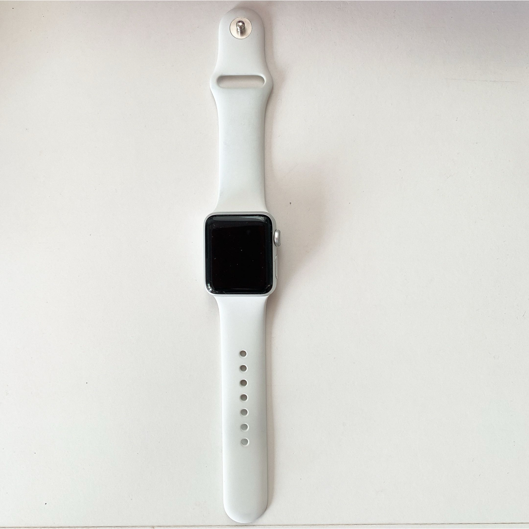 Apple Watch(アップルウォッチ)のAPPLE WATCH 3 38mm ホワイト メンズの時計(腕時計(デジタル))の商品写真