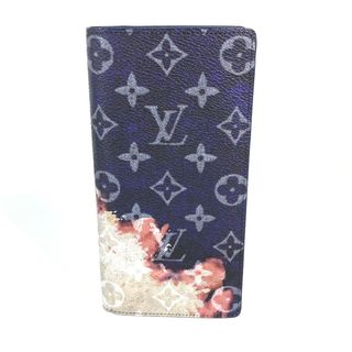 ルイヴィトン(LOUIS VUITTON)のルイヴィトン LOUIS VUITTON ポルトフォイユブラザNM M82826 モノグラムクラウド 2024春夏メンズ・プレコレクション 長財布 ブルー 未使用(財布)