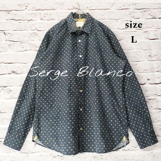 【スター柄】セルジュブランコ Serge Blanco ボタニカル柄 シャツ(シャツ)