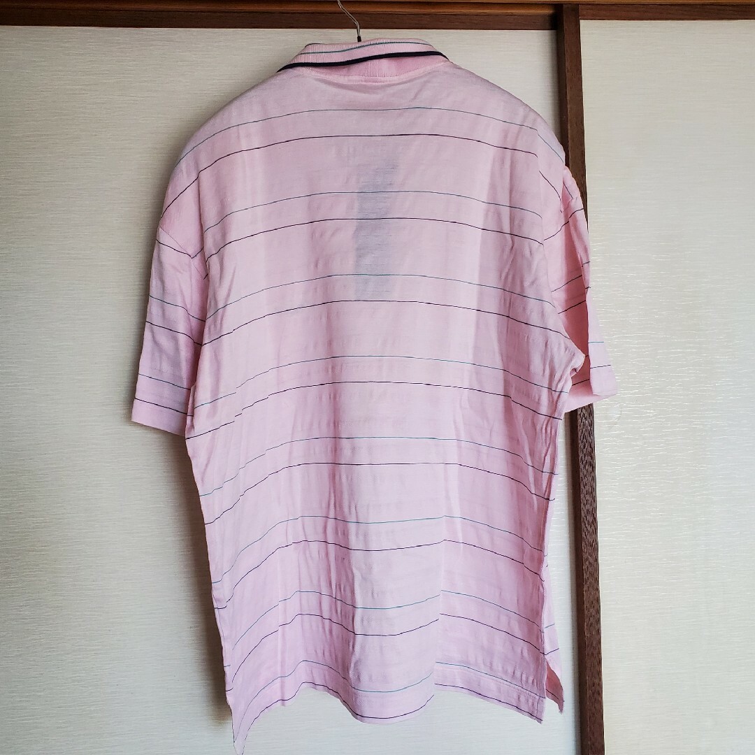 adabat(アダバット)のアダバット メンズ ゴルフ ポロシャツ 薄ピンク スポーツ/アウトドアのゴルフ(ウエア)の商品写真