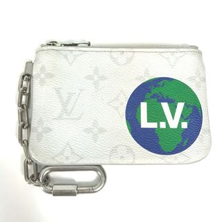 ルイヴィトン(LOUIS VUITTON)のルイヴィトン LOUIS VUITTON ジップドポーチPM  M67809 モノグラム 財布 小銭入れ ポーチ カラビナ チェーン コインケース モノグラムキャンバス ホワイト(コインケース/小銭入れ)