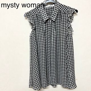 ミスティウーマン(mysty woman)の【mysty woman】 ギンガムチェックブラウス(シャツ/ブラウス(半袖/袖なし))