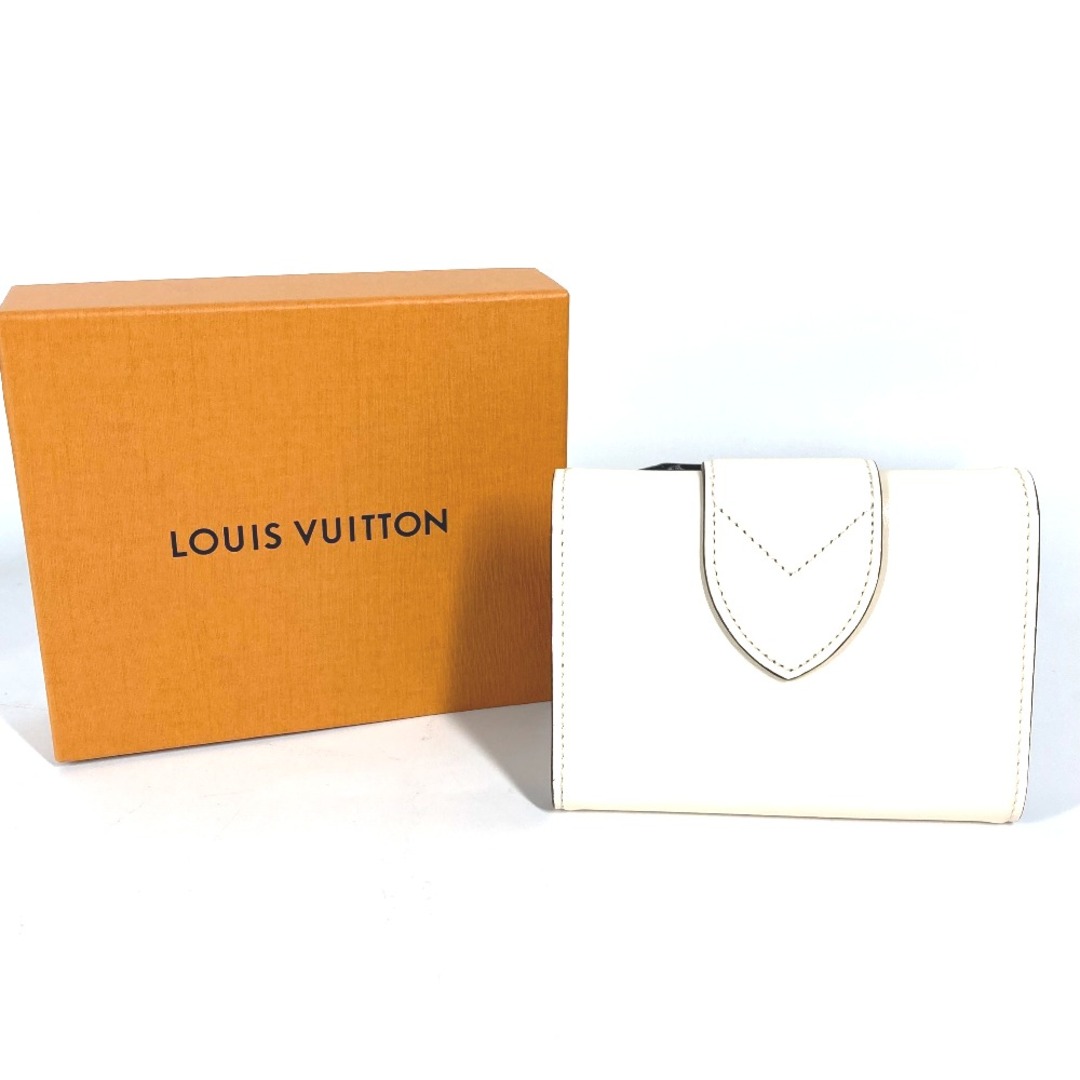 LOUIS VUITTON(ルイヴィトン)のルイヴィトン LOUIS VUITTON LV ポンヌフ コンパクト M69176 コンパクトウォレット 3つ折り財布 レザー クレーム ベージュ 美品 レディースのファッション小物(財布)の商品写真