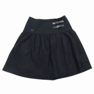 バーバリーブルーレーベル(BURBERRY BLUE LABEL)のBURBERRY BLUE LABEL ウール ラップ フレアスカート(ミニスカート)