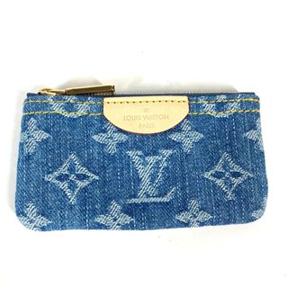 ルイヴィトン(LOUIS VUITTON)のルイヴィトン LOUIS VUITTON カードキーケース ポシェット・クレ M82961  LVリミックス モノグラムデニム 財布 小銭入れ コインケース モノグラムデニムキャンバス ブルー 未使用(コインケース)