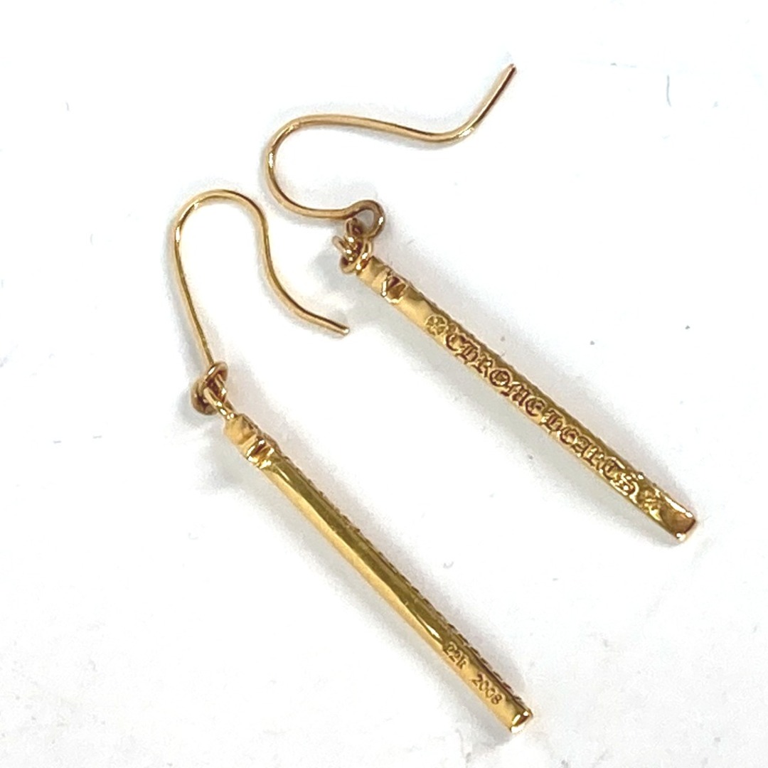 Chrome Hearts(クロムハーツ)のクロムハーツ CHROME HEARTS ロゴ フック クロス アクセサリー ピアス ゴールド メンズのアクセサリー(ピアス(片耳用))の商品写真