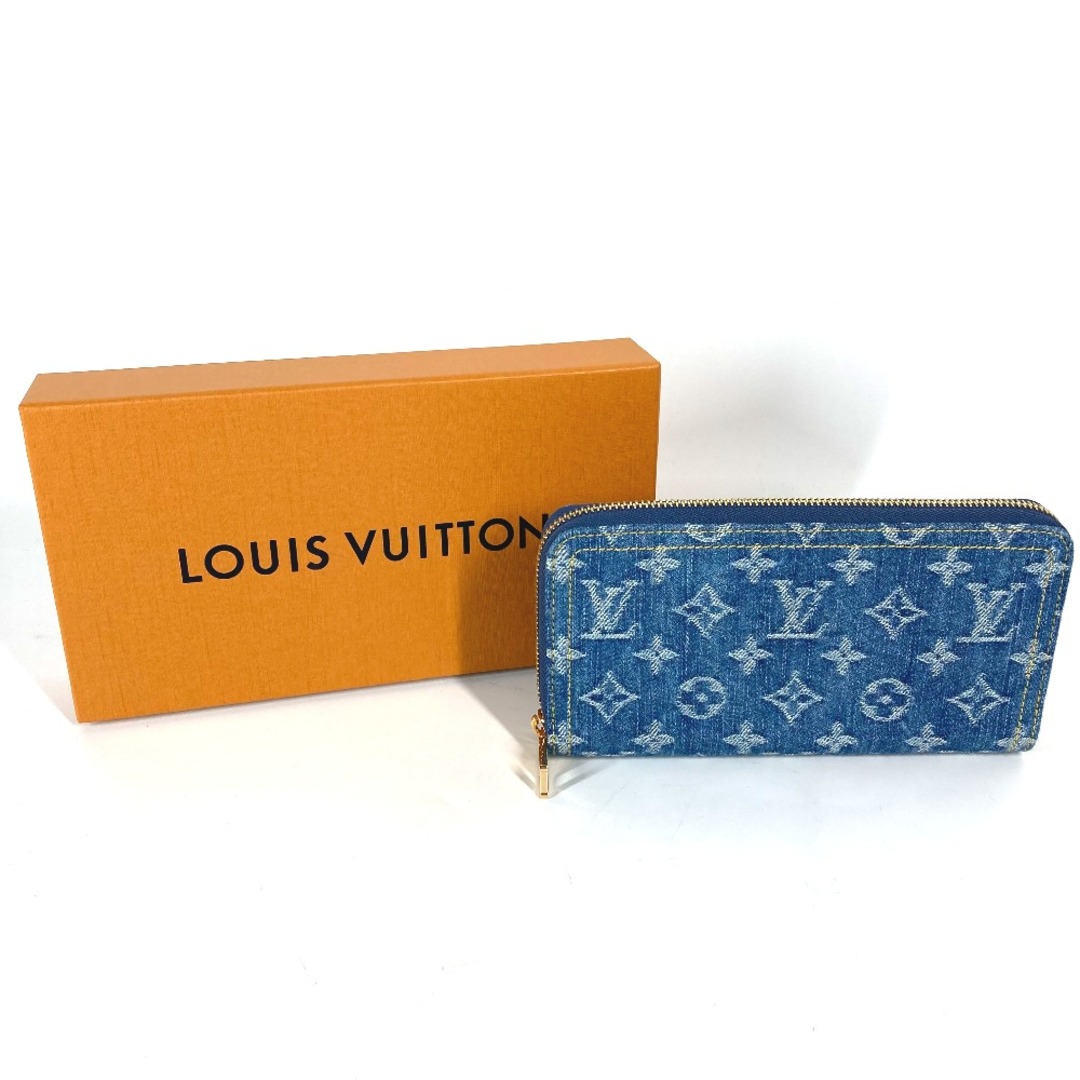 LOUIS VUITTON(ルイヴィトン)のルイヴィトン LOUIS VUITTON ジッピー・ウォレット M82958 LV リミックス デニム モノグラム ロングウォレット ラウンドファスナー 長財布 モノグラムデニム ブルー 新品同様 レディースのファッション小物(財布)の商品写真