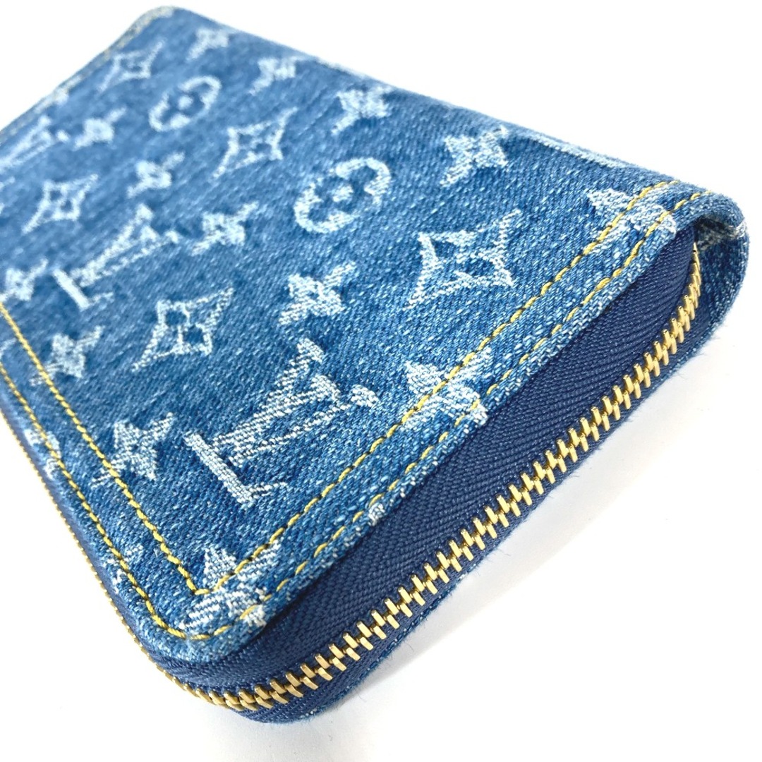 LOUIS VUITTON(ルイヴィトン)のルイヴィトン LOUIS VUITTON ジッピー・ウォレット M82958 LV リミックス デニム モノグラム ロングウォレット ラウンドファスナー 長財布 モノグラムデニム ブルー 新品同様 レディースのファッション小物(財布)の商品写真