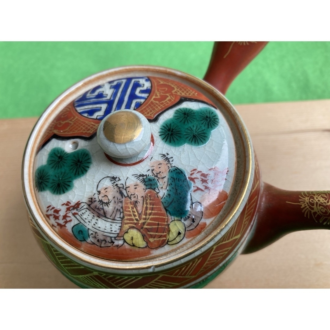 骨董品 九谷焼庄三 急須・湯呑み・湯冷し 茶器7点セットの通販 骨董品 九谷焼庄三 急須・湯呑み・湯冷し 茶器7点セットの通販