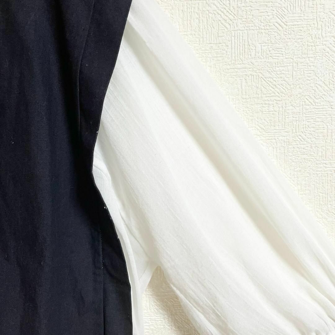 SM2(サマンサモスモス)のサマンサモスモス フェイクレイヤードチュニック トップス Fサイズ ブラック ♩ レディースのトップス(シャツ/ブラウス(長袖/七分))の商品写真