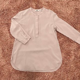 ユニクロ(UNIQLO)のユニクロ　ピンクシャツ(シャツ/ブラウス(長袖/七分))