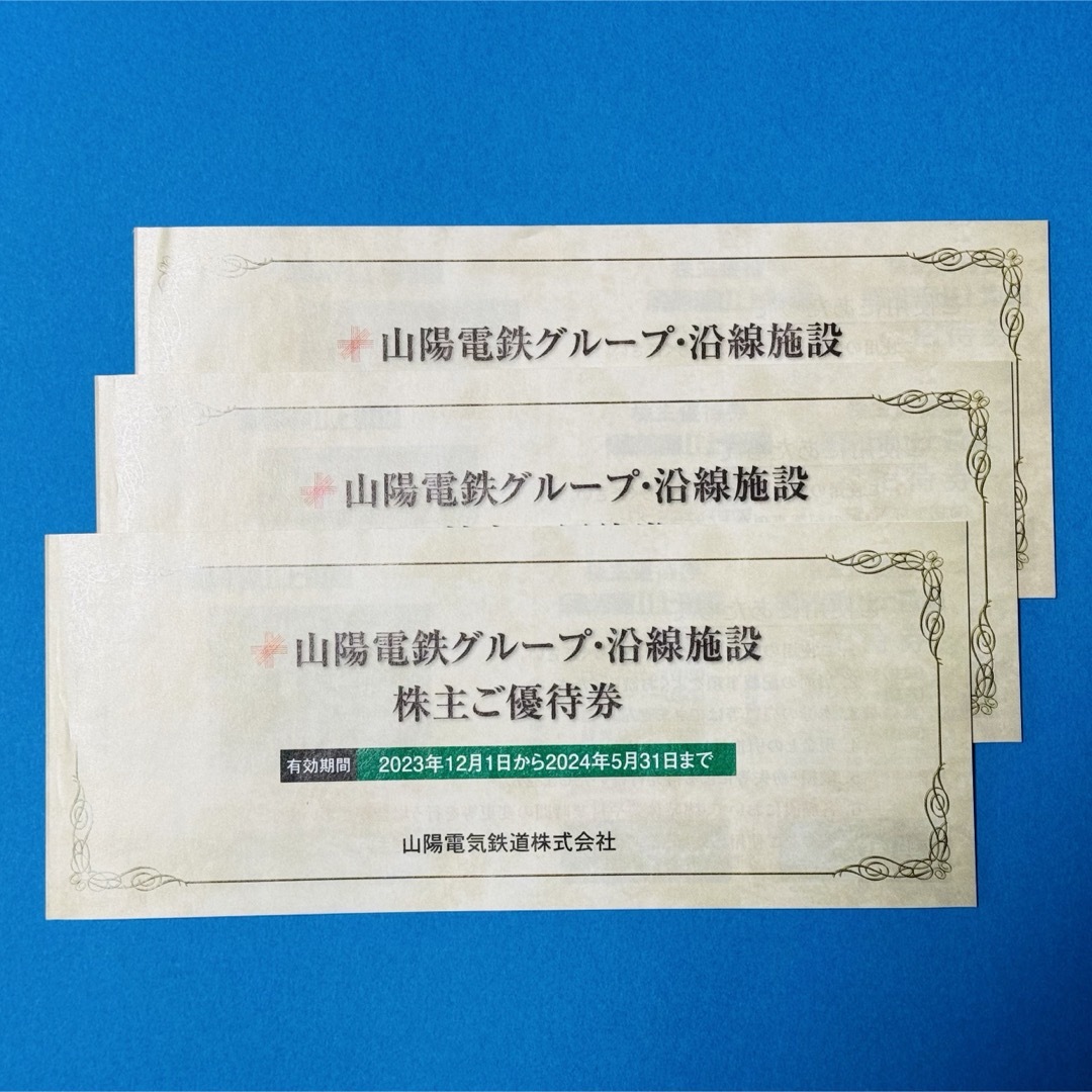 山陽電鉄グループ・沿線施設 株主優待券3冊 チケットの優待券/割引券(その他)の商品写真