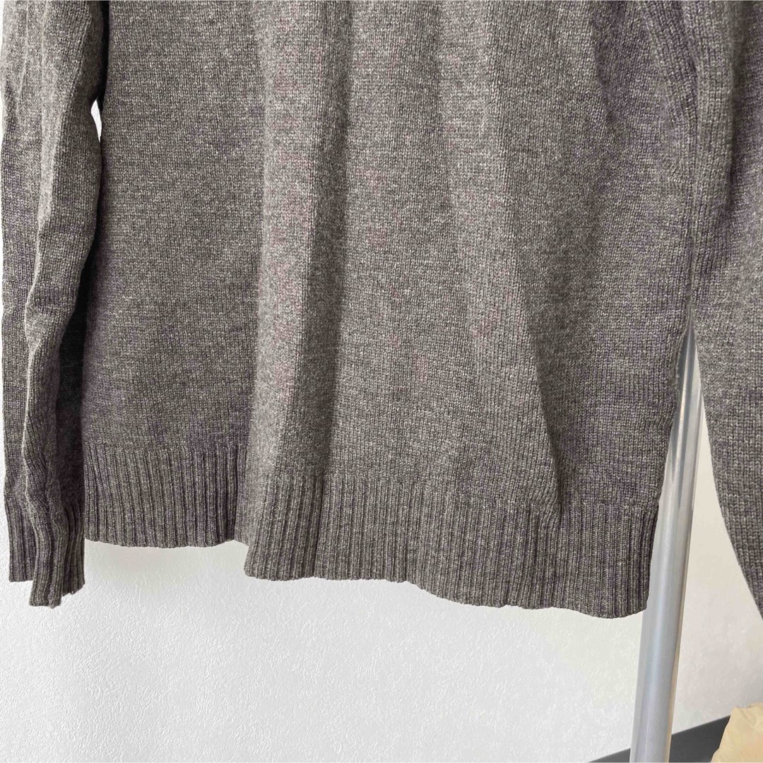 MUJI (無印良品)(ムジルシリョウヒン)の無印良品　メンズ　長袖　ウールクルーネックセーター　Mサイズ　ブラウン メンズのトップス(ニット/セーター)の商品写真