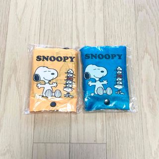 スヌーピー(SNOOPY)のエコバッグ　スヌーピー　収納ポーチ付き　2点セット　新品未使用　新品未開封(エコバッグ)