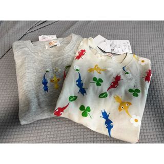 バンダイ(BANDAI)のピクミン しまむら Tシャツ 100センチ　2枚セット(その他)