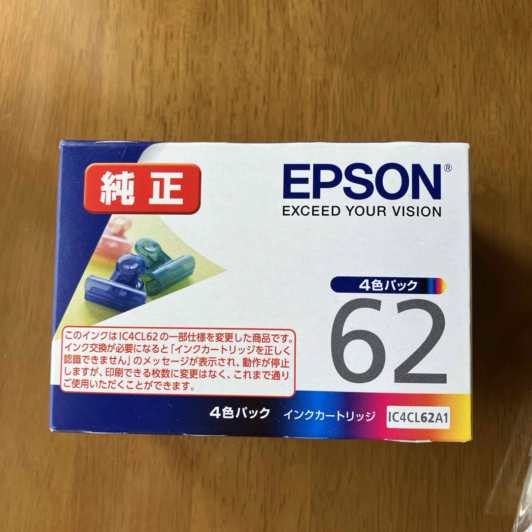 EPSON インクカートリッジ 62 インテリア/住まい/日用品のオフィス用品(その他)の商品写真