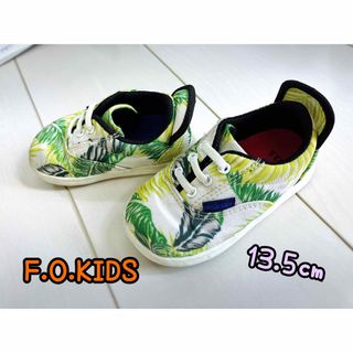 イフミー(IFME)の★美品！IFME×F.O.KIDS コラボ　ボタニカル柄シューズ　13.5センチ(スリッポン)