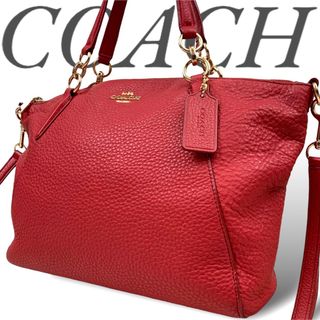 コーチ(COACH)のコーチ COACH 2way ハンドバッグ ショルダー 本革 シボ革 斜めがけ(ハンドバッグ)