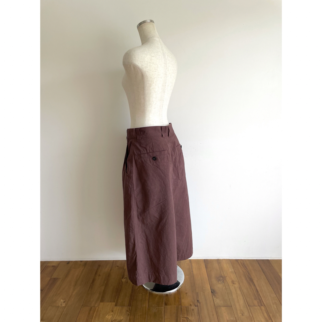 MARGARET HOWELL(マーガレットハウエル)のマーガレットハウエル/スカート/ロングスカート/ブラウン/2/コットン×リネン レディースのスカート(ロングスカート)の商品写真