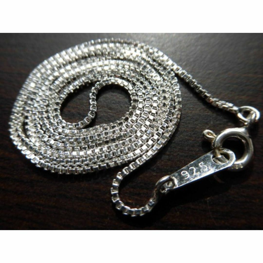 ✠新品✠シルバー925ベネチアンチェーン　ネックレス　約0.9mm40cm　刻印 レディースのアクセサリー(ネックレス)の商品写真