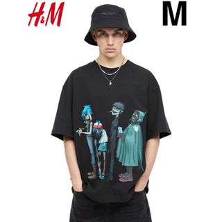 エイチアンドエム(H&M)の新品 H&M × GORILLAZ ゴリラズ コラボ Tシャツ M(Tシャツ/カットソー(半袖/袖なし))