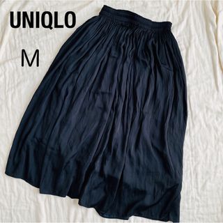 UNIQLO - ユニクロ フレアスカート 黒 M レディース