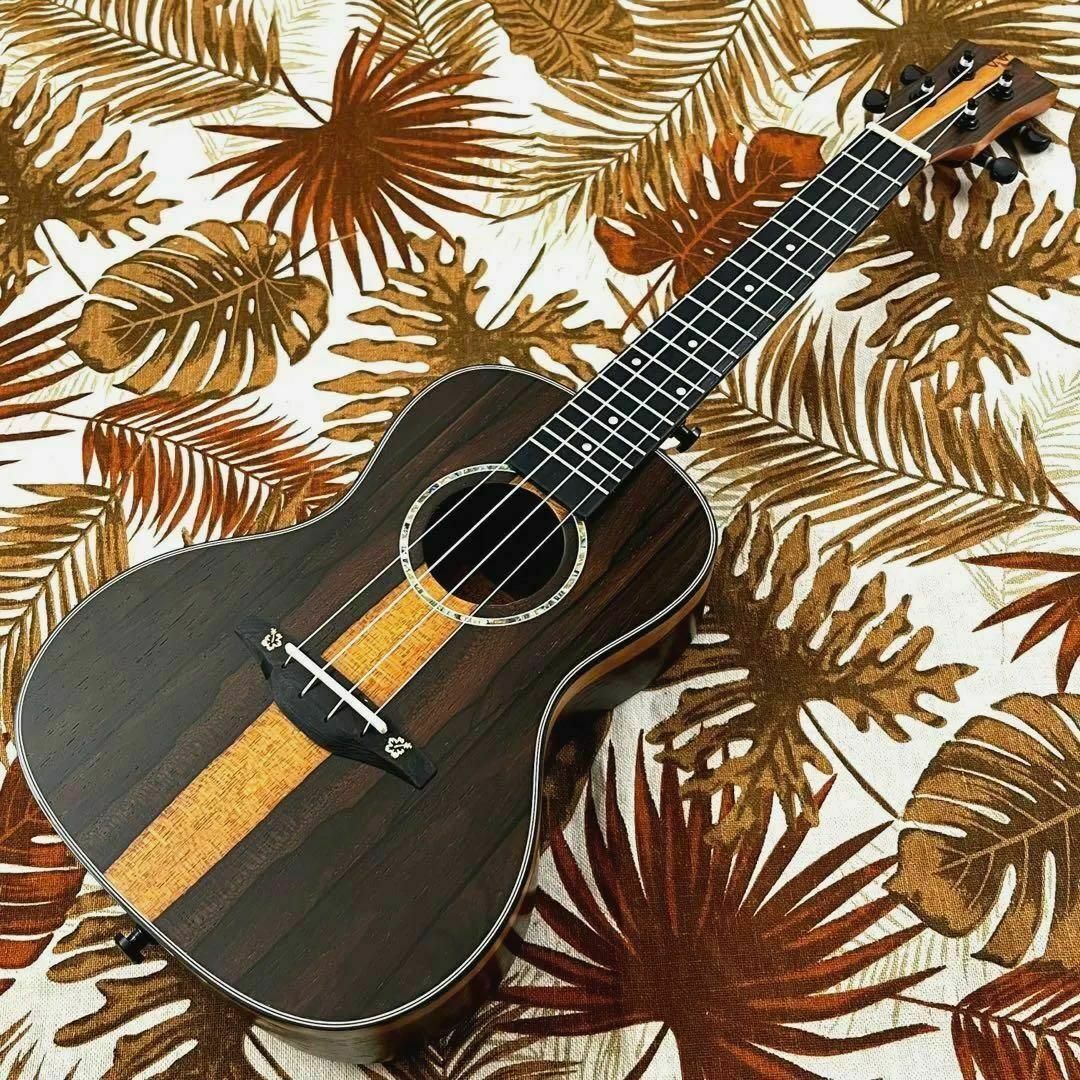 【Smijer】黒檀材とシャム柿のエレキ・コンサートウクレレ【ukulele】 楽器のウクレレ(コンサートウクレレ)の商品写真