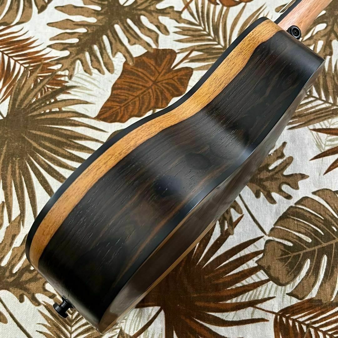 【Smijer】黒檀材とシャム柿のエレキ・コンサートウクレレ【ukulele】 楽器のウクレレ(コンサートウクレレ)の商品写真