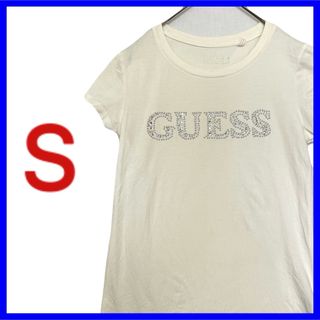 ゲス(GUESS)のGUESS LOS ANGELES 半袖 Tシャツ ビーズ装飾 Sサイズ(Tシャツ(半袖/袖なし))