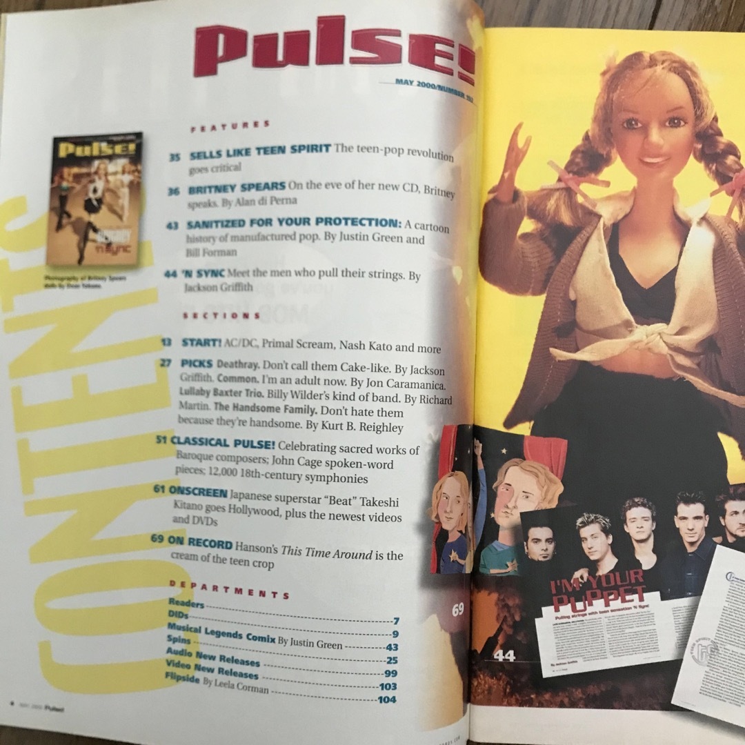 米タワーズレコード雑誌「Pulse!」とアルバム「ブリトニー」チラシ エンタメ/ホビーのエンタメ その他(その他)の商品写真