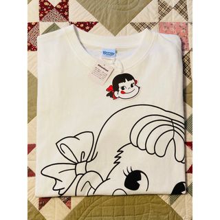 サンリオ(サンリオ)のタグ付★新品未使用★サンリオPEKOちゃんデザイン半袖TシャツLL ホワイト(Tシャツ(半袖/袖なし))