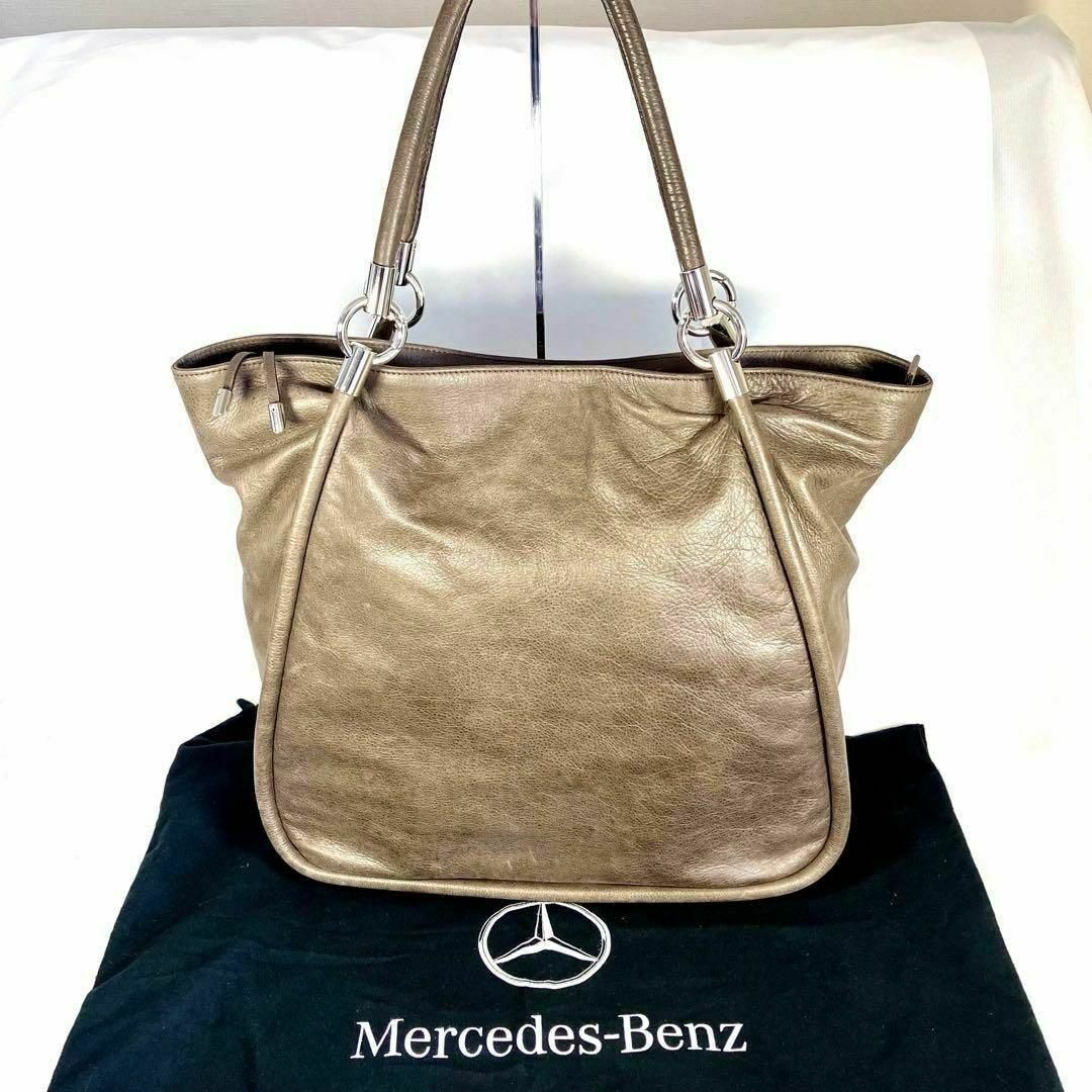 Mercedes-Benz(メルセデスベンツ)のBenz✨メルセデスベンツ レザー　メンズ トートバッグ ショルダーバック メンズのバッグ(トートバッグ)の商品写真