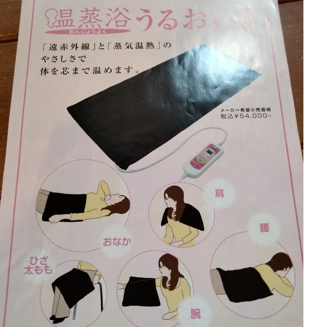 温蒸浴うるおい　　フランスベッド スマホ/家電/カメラの冷暖房/空調(電気毛布)の商品写真