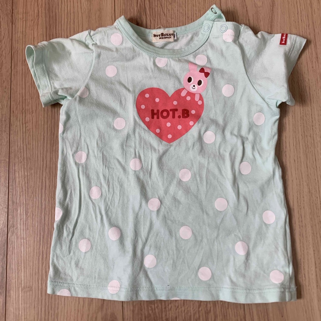 HOT BISCUITS(ホットビスケッツ)のTシャツ　90サイズ　4枚セット キッズ/ベビー/マタニティのキッズ服女の子用(90cm~)(Tシャツ/カットソー)の商品写真