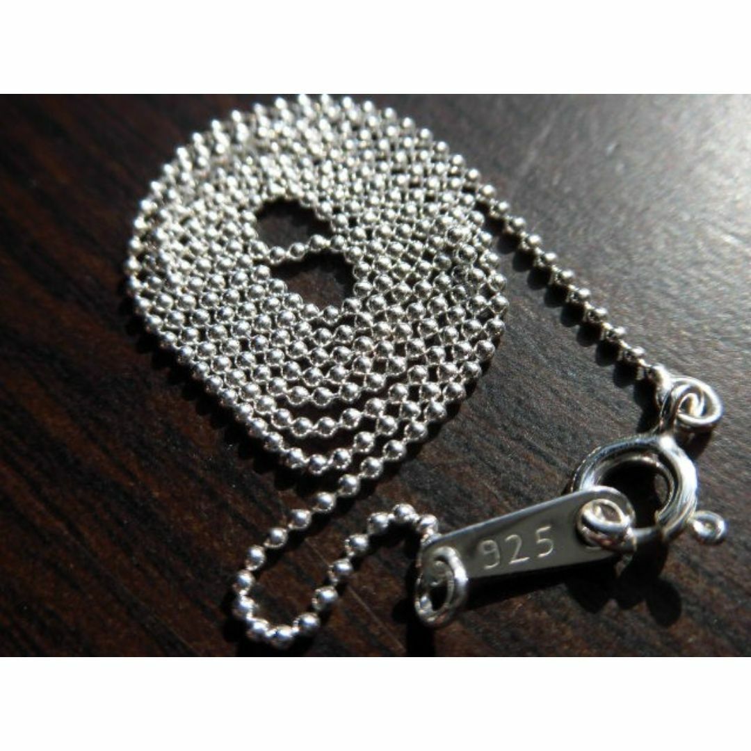 ✠新品✠シルバー925ボールチェーン　ネックレス　刻印アリ　1.0mm40cm メンズのアクセサリー(ネックレス)の商品写真