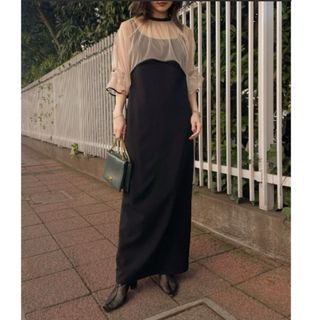 アメリヴィンテージ(Ameri VINTAGE)のMANY WAY AIRY VEIL DRESS(ロングドレス)